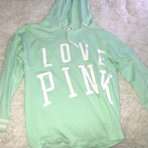 Light Green PINK Hoodie